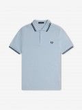 Polo Fred Perry M3600 Twin Tipped Azul