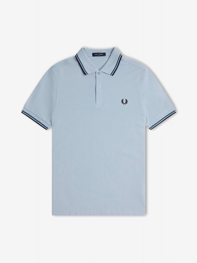 Polo Fred Perry M3600 Twin Tipped Azul