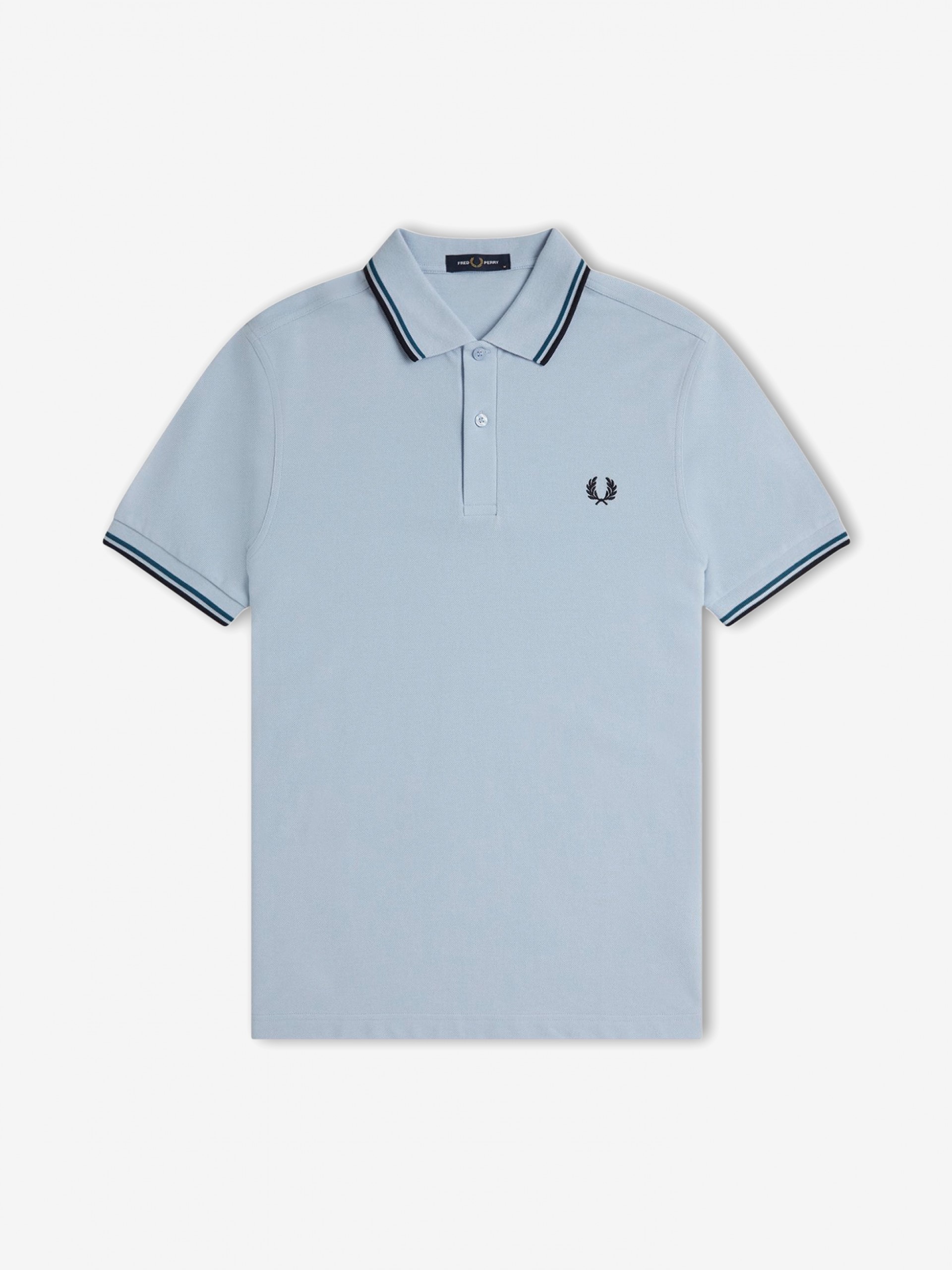 Fred Perry M3600 Twin Tipped Blue Polo Shirt