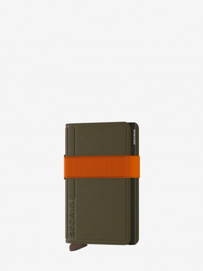 Secrid LIBA Band Green and Orange Wallet