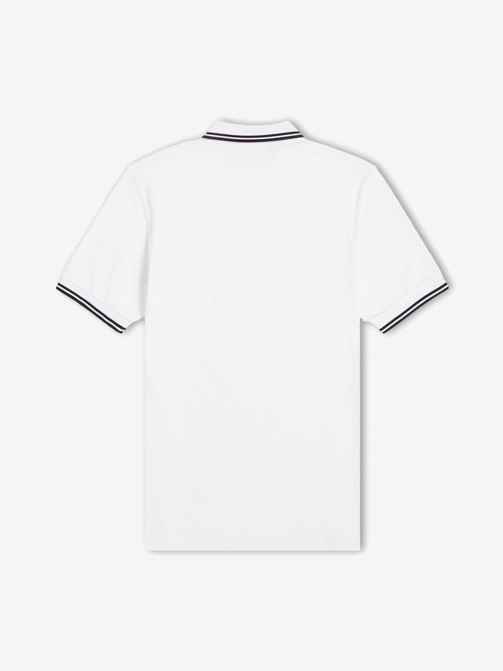 Fred Perry M3600 Twin Tipped White and Black Polo Shirt