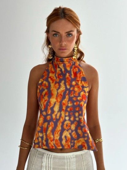 Top Susmie's Flirty Fling Estampado Reversible