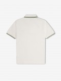 Polo Fred Perry M3600 Twin Tipped Bege e Verde