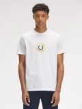 T-shirt Fred Perry Sportswear Graphic Branca