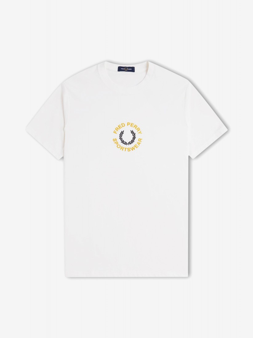 T-shirt Fred Perry Sportswear Graphic Branca