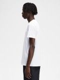 T-shirt Fred Perry Embroidered Branca