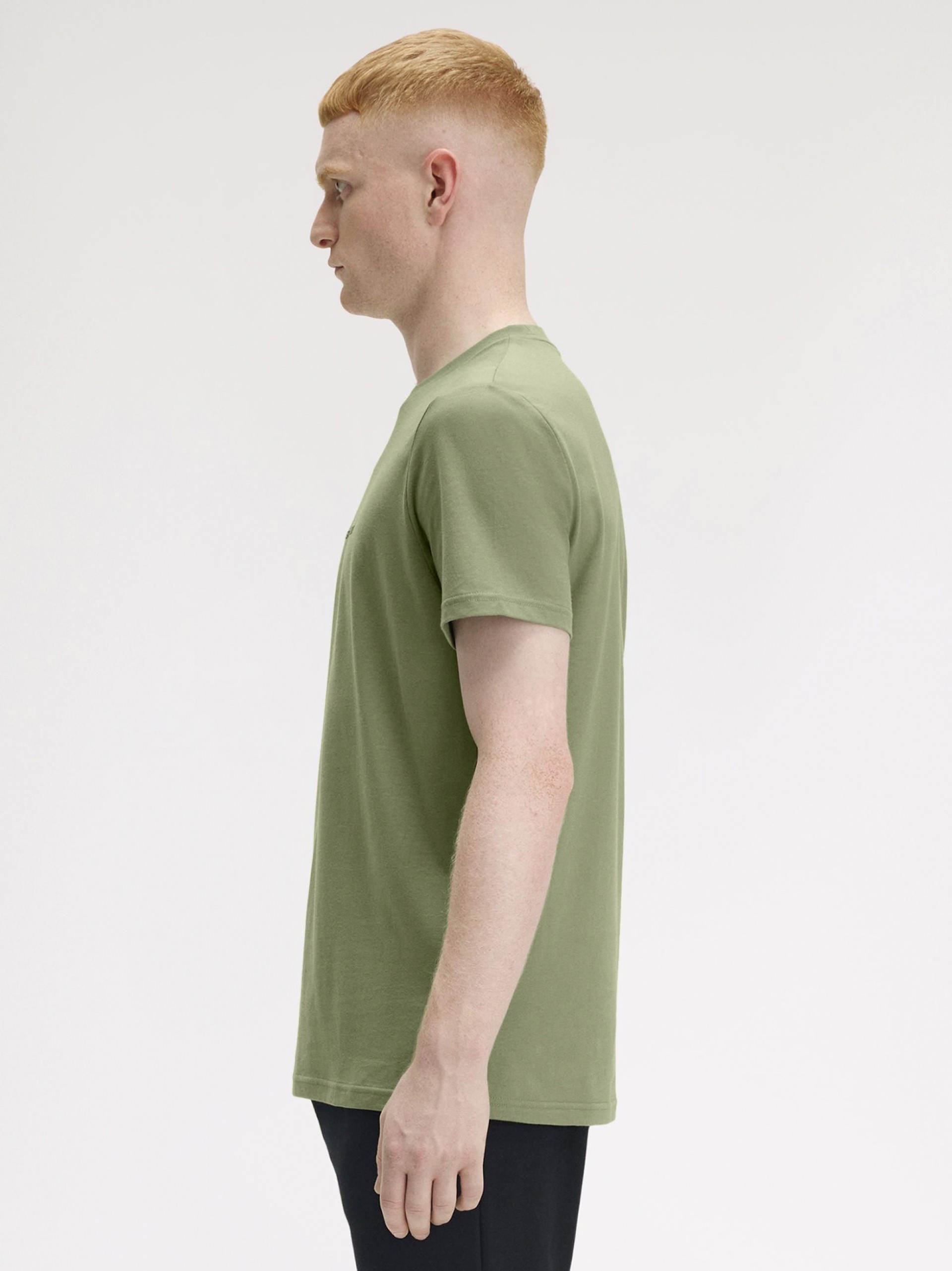 T-shirt Fred Perry Embroidered Verde