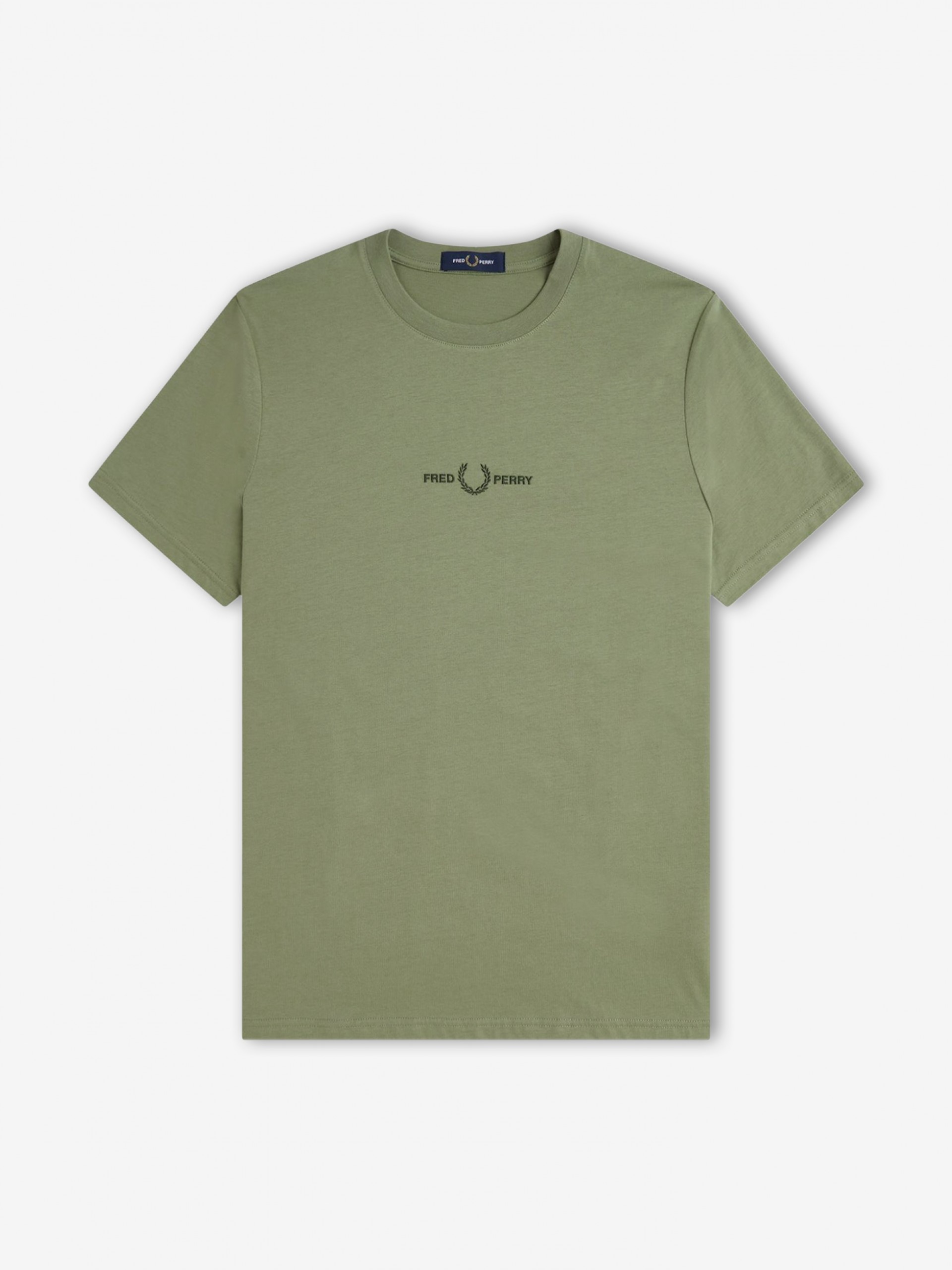 T-shirt Fred Perry Embroidered Verde