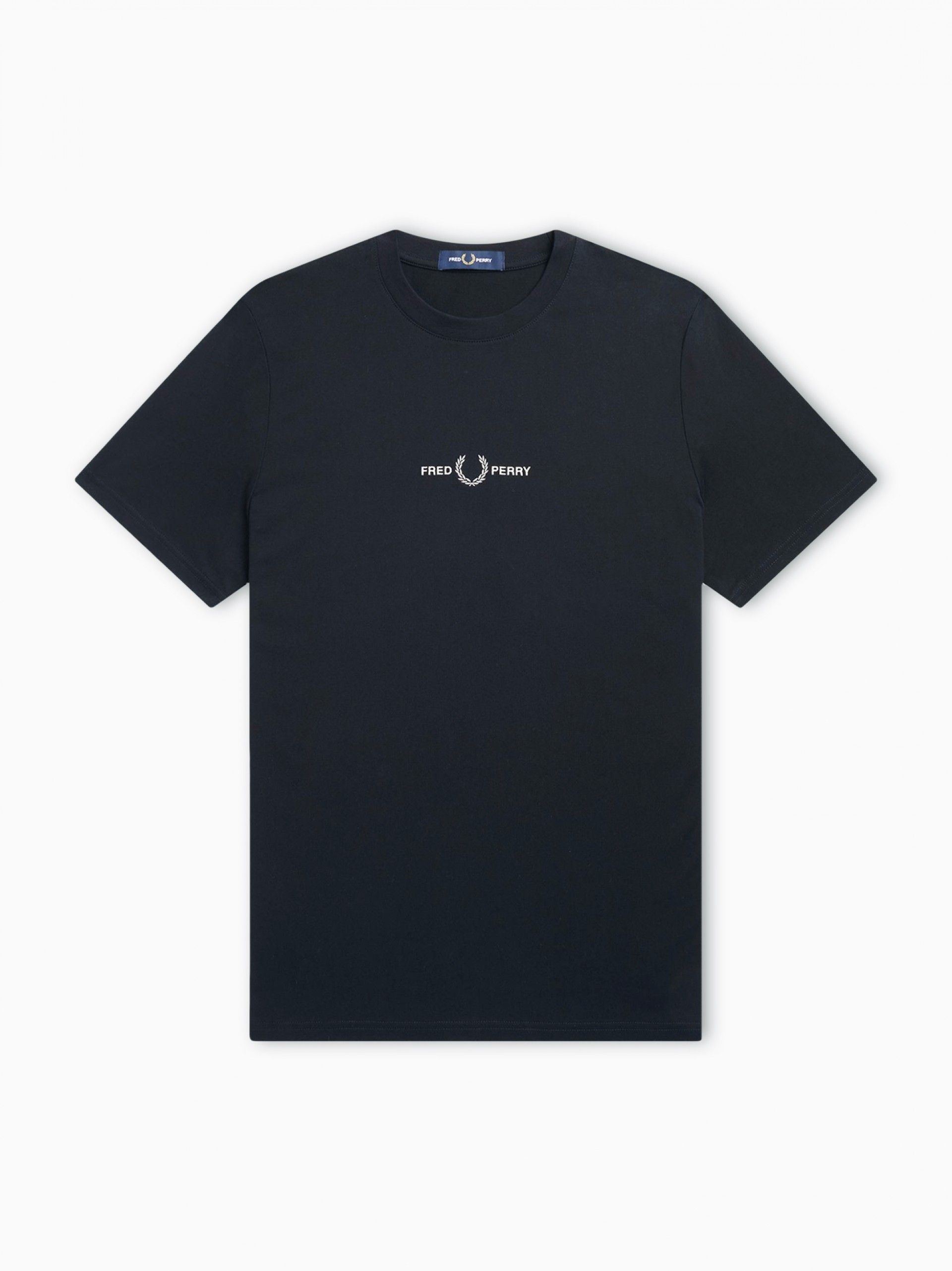 T-shirt Fred Perry Embroidered Azul