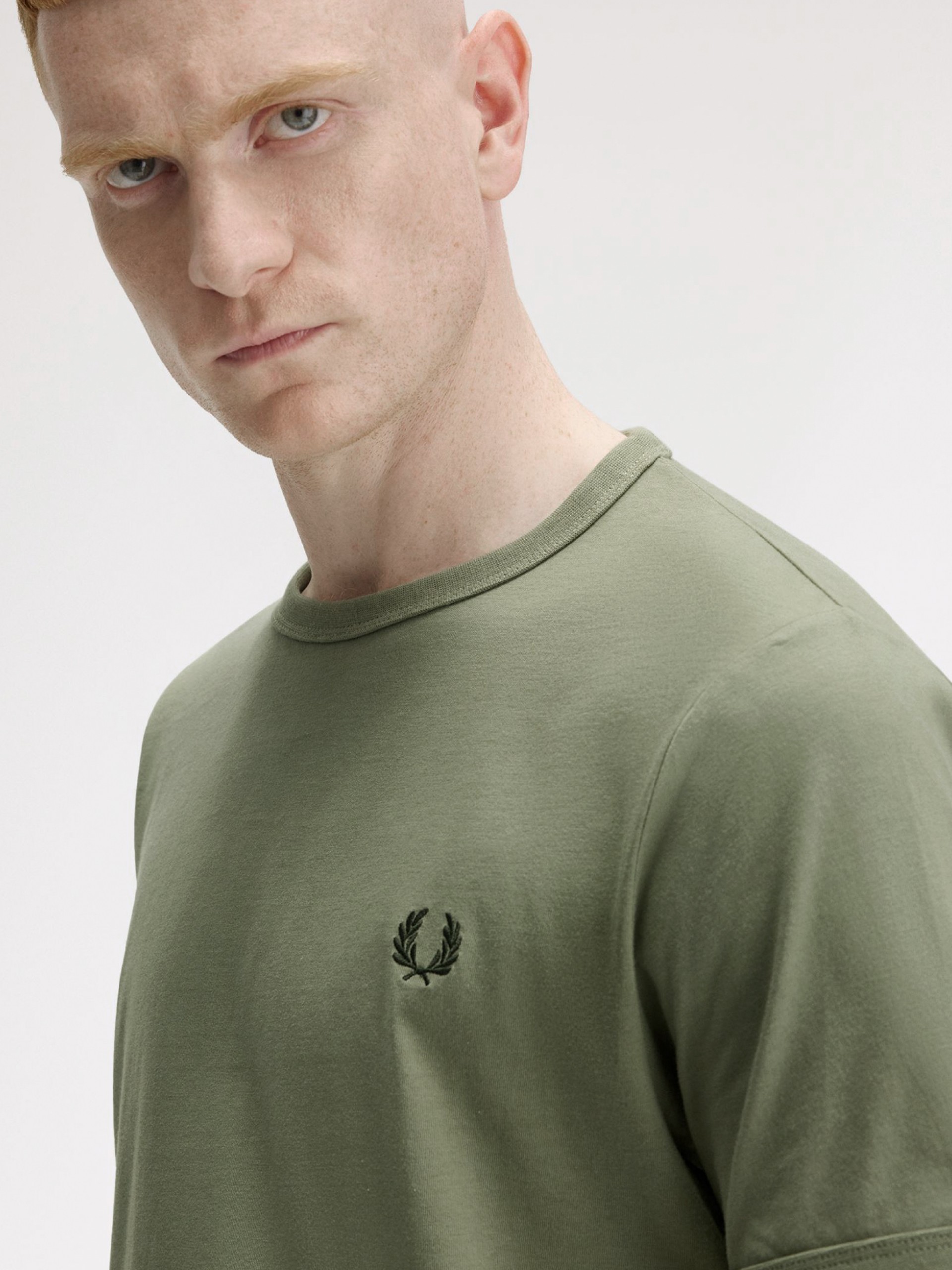 T-shirt Fred Perry Ringer Verde