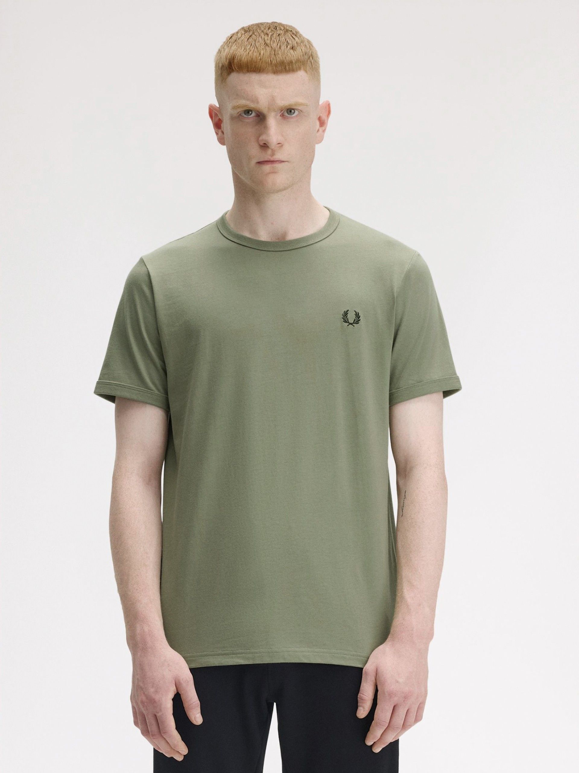T-shirt Fred Perry Ringer Verde
