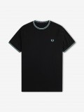 T-shirt Fred Perry Twin Tipped Preta e Azul