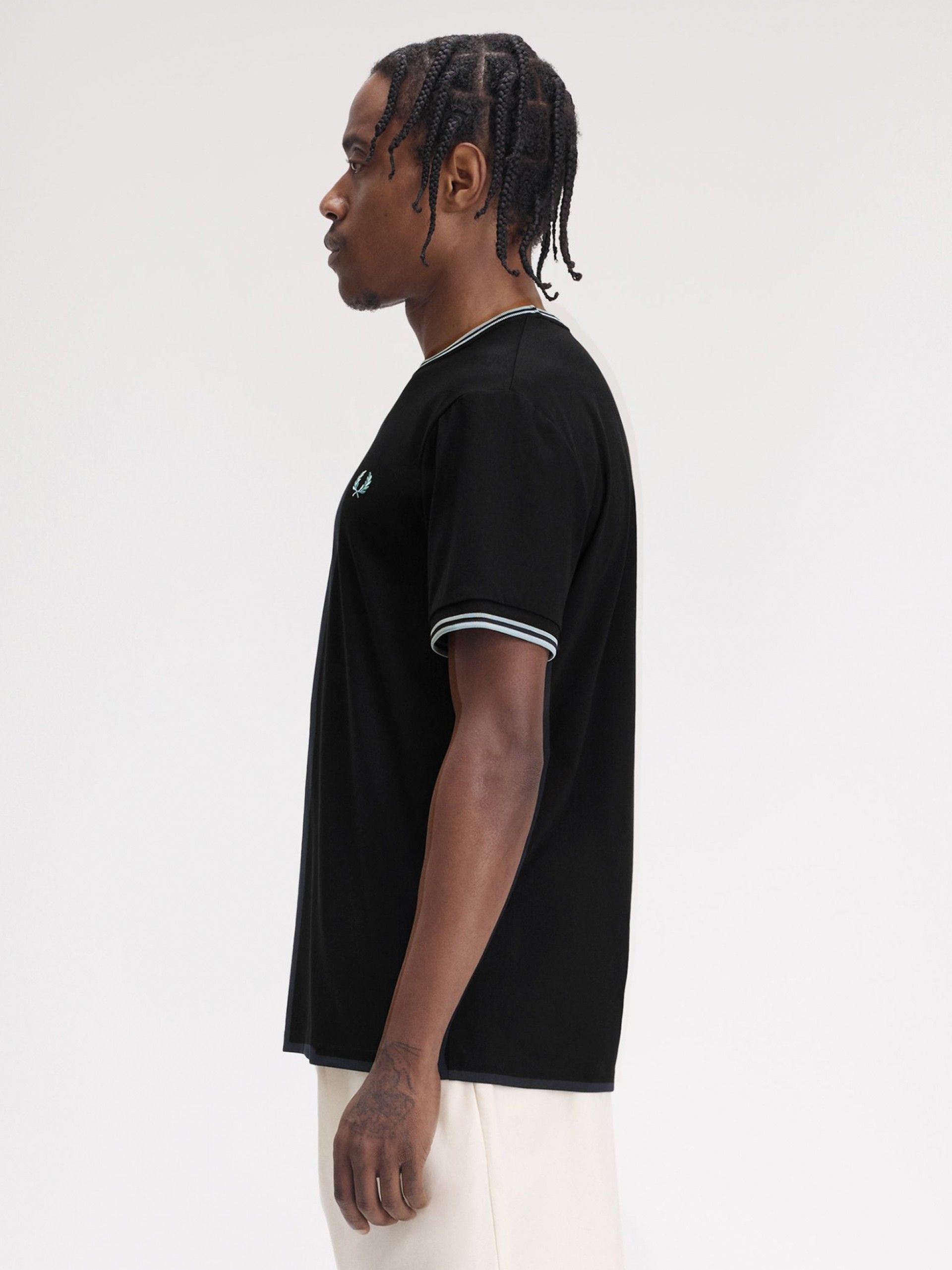 T-shirt Fred Perry Twin Tipped Preta e Azul