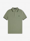 Polo Fred Perry M3600 Twin Tipped Verde