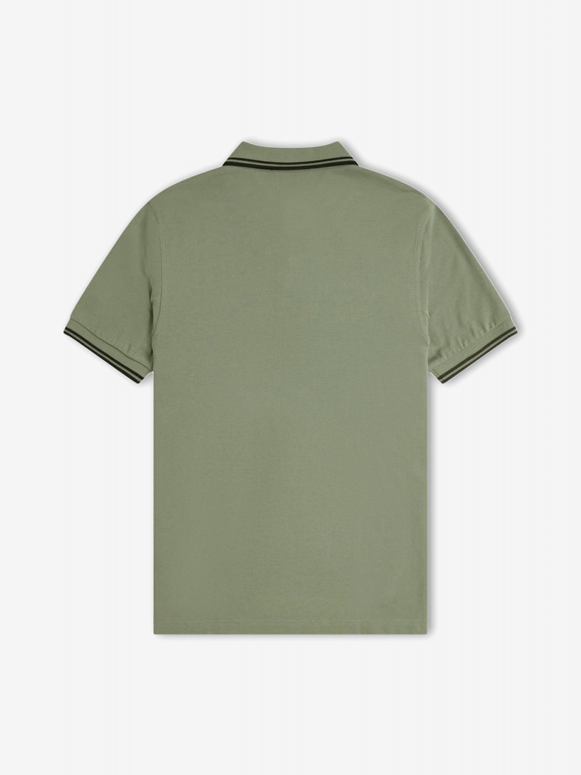 Polo Fred Perry M3600 Twin Tipped Verde