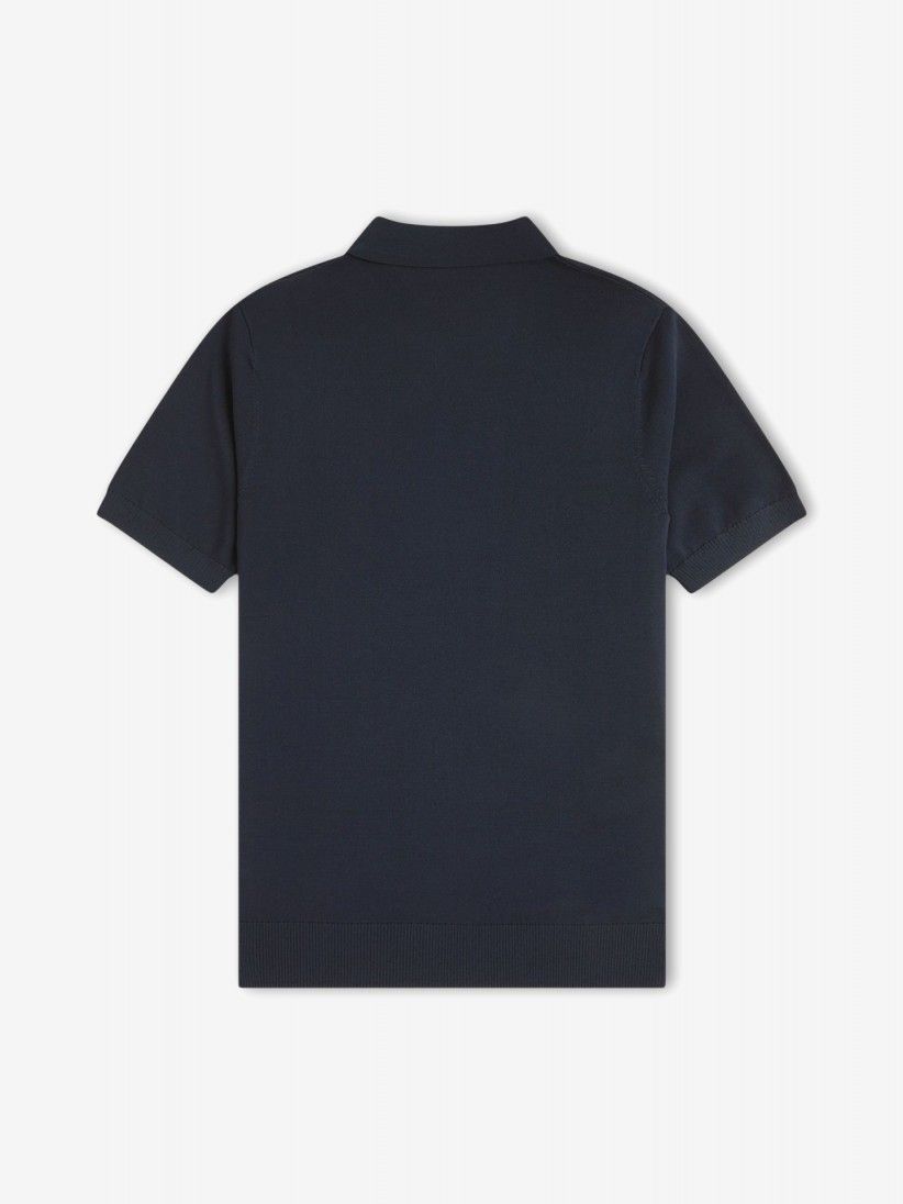 Polo Fred Perry Cable Knitted Azul