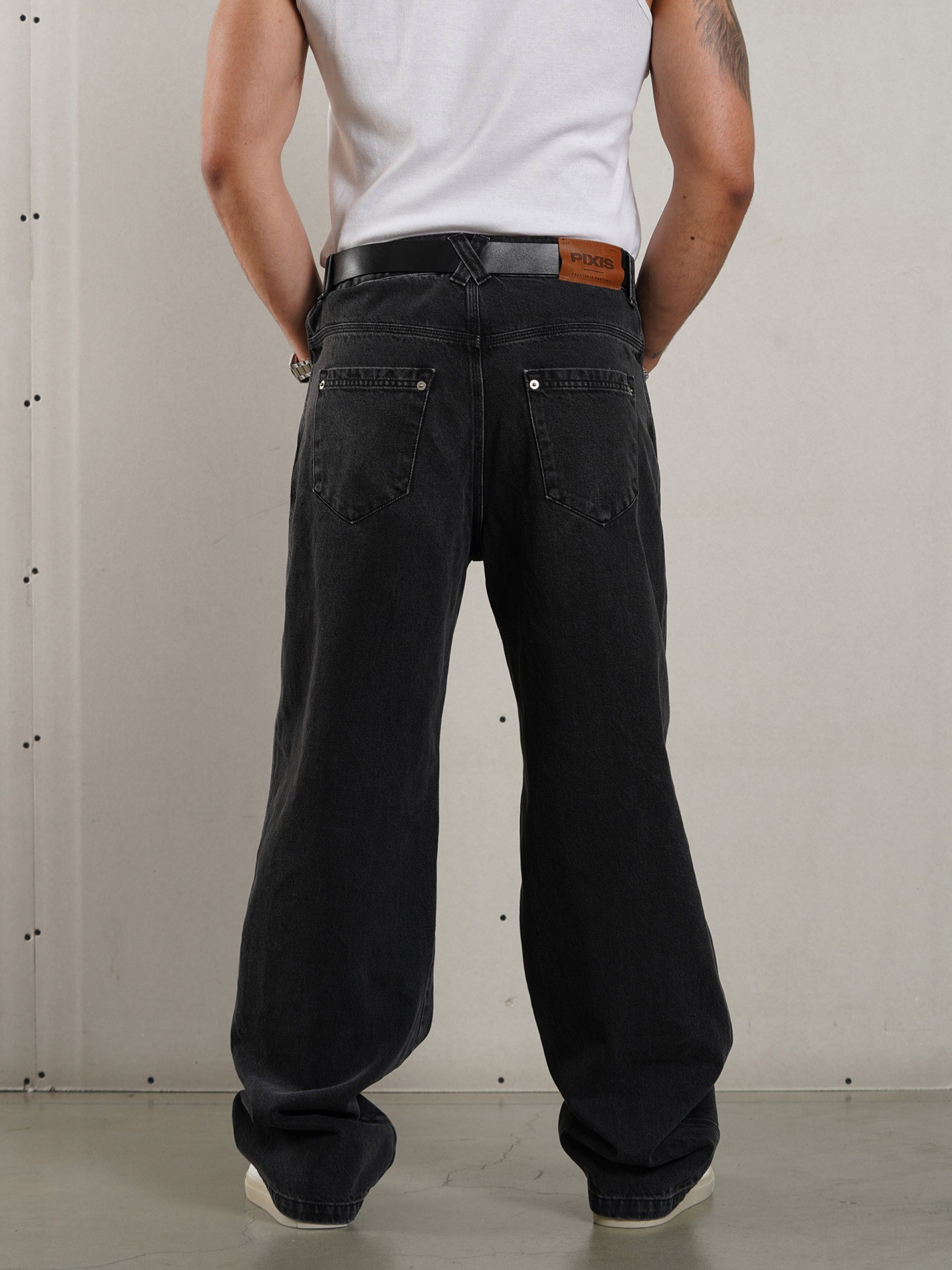 Pantalones Vaqueros Pixis Cannes Negros