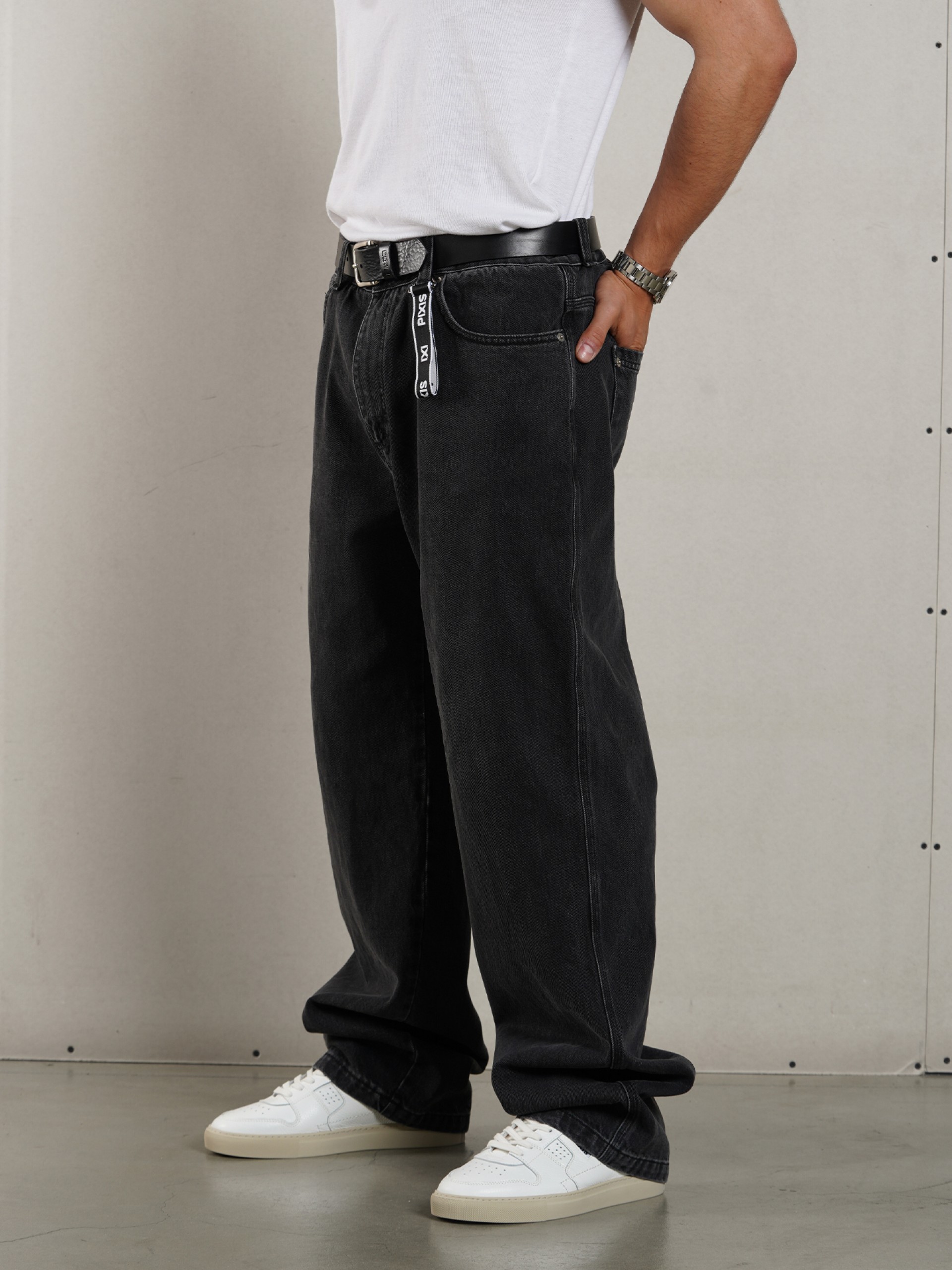 Pantalones Vaqueros Pixis Cannes Negros