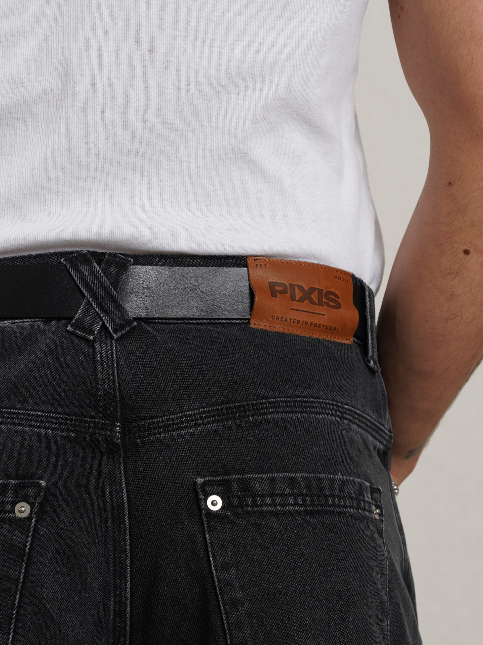 Pantalones Vaqueros Pixis Cannes Negros