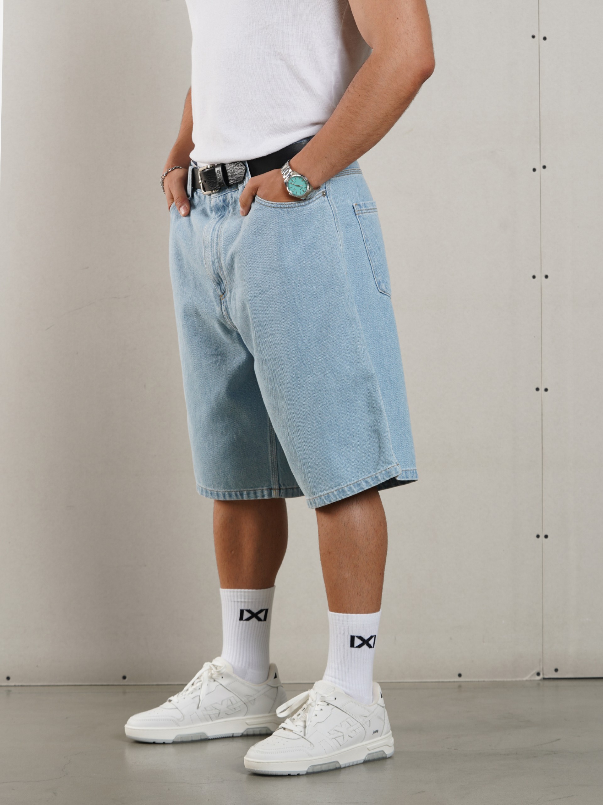 Pantalones Vaqueros Cortos Pixis Cannes Azules