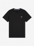T-shirt Fred Perry Crew Neck Preta