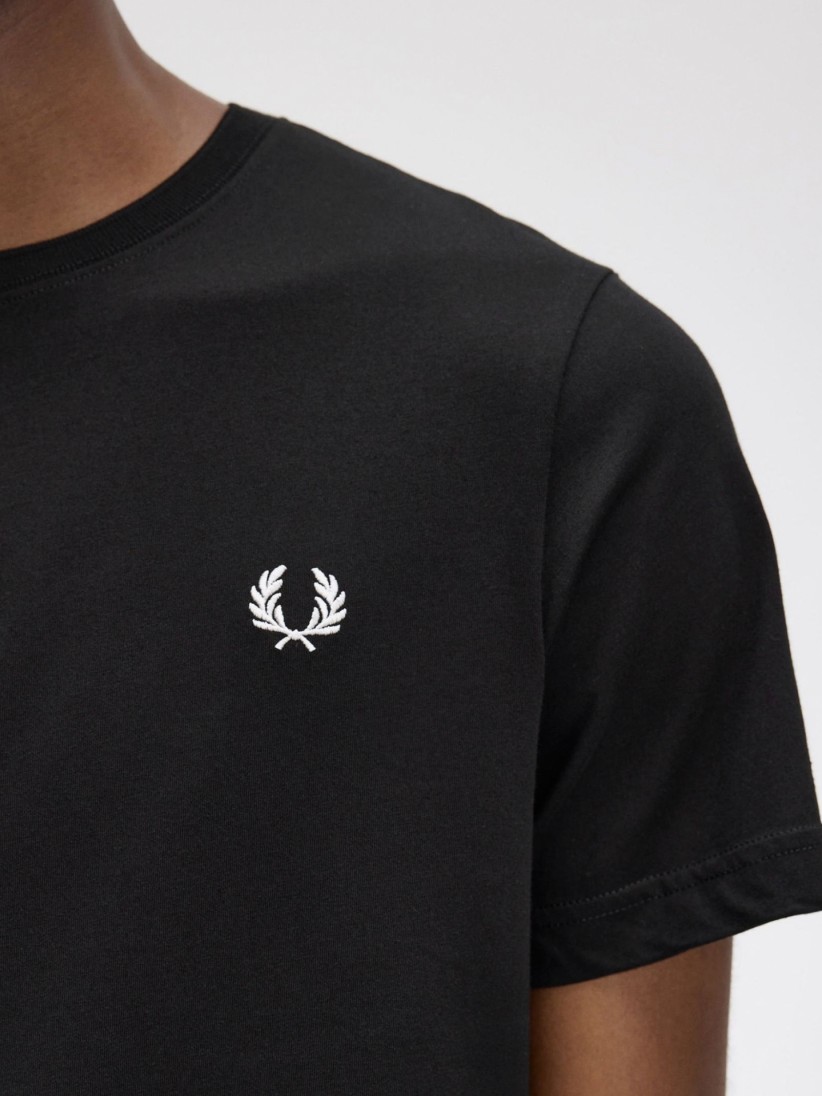 T-shirt Fred Perry Crew Neck Preta