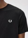 T-shirt Fred Perry Crew Neck Preta