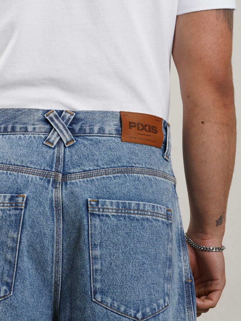 Pantalones Vaqueros Cortos Pixis Cannes Azules