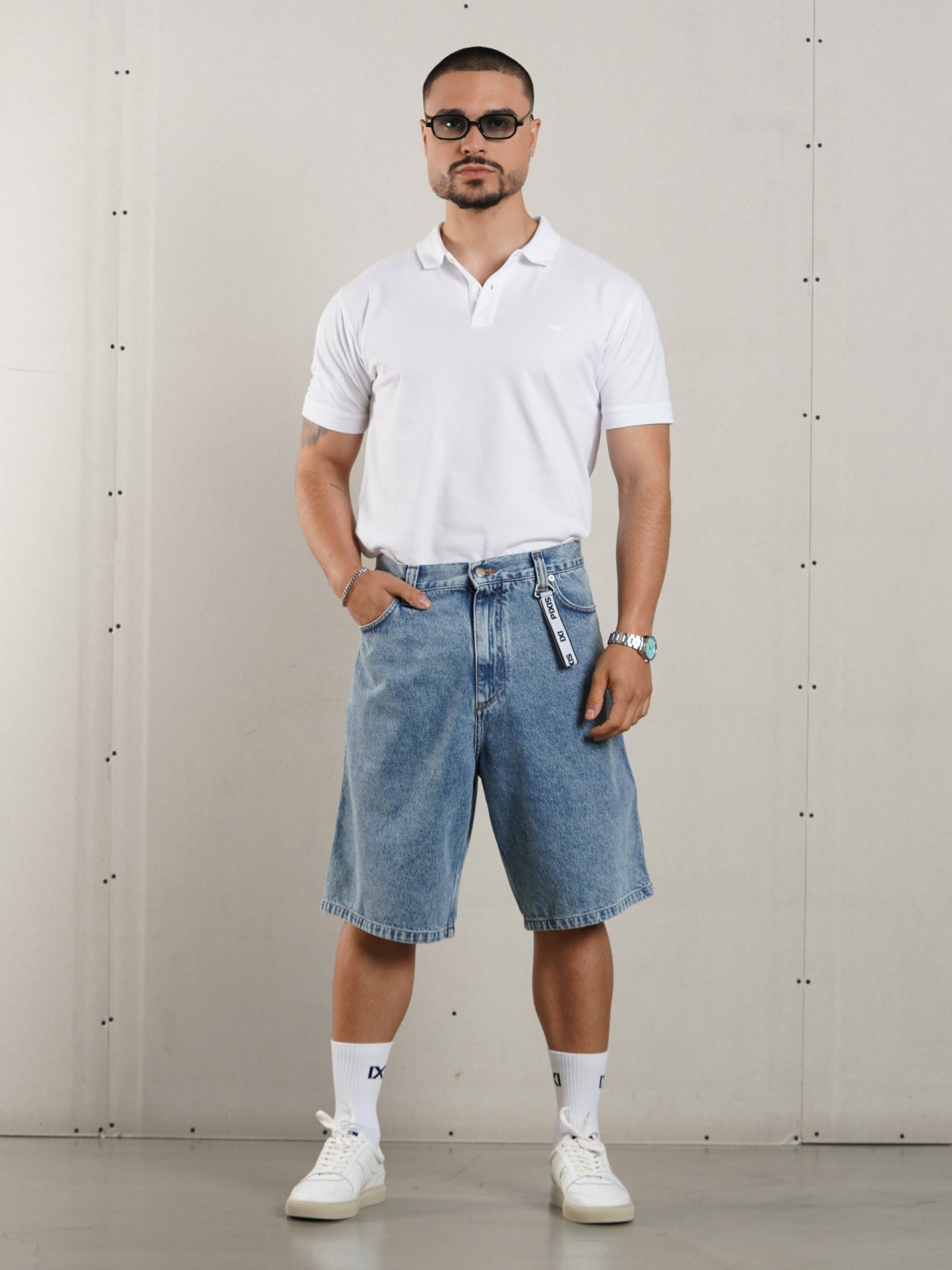 Pantalones Vaqueros Cortos Pixis Cannes Azules