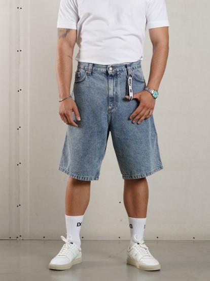 Pixis Cannes Blue Denim Shorts