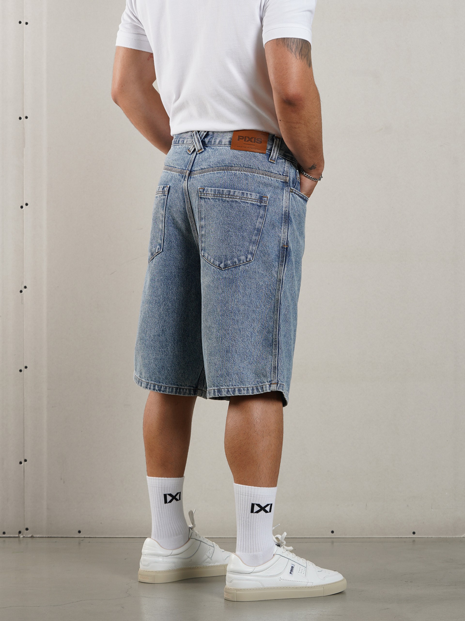 Pantalones Vaqueros Cortos Pixis Cannes Azules