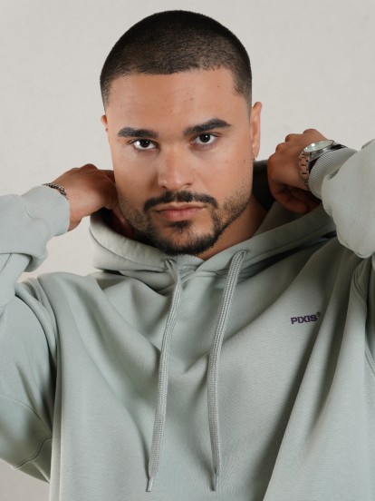 Sudadera con Capucha Pixis Tours Verde
