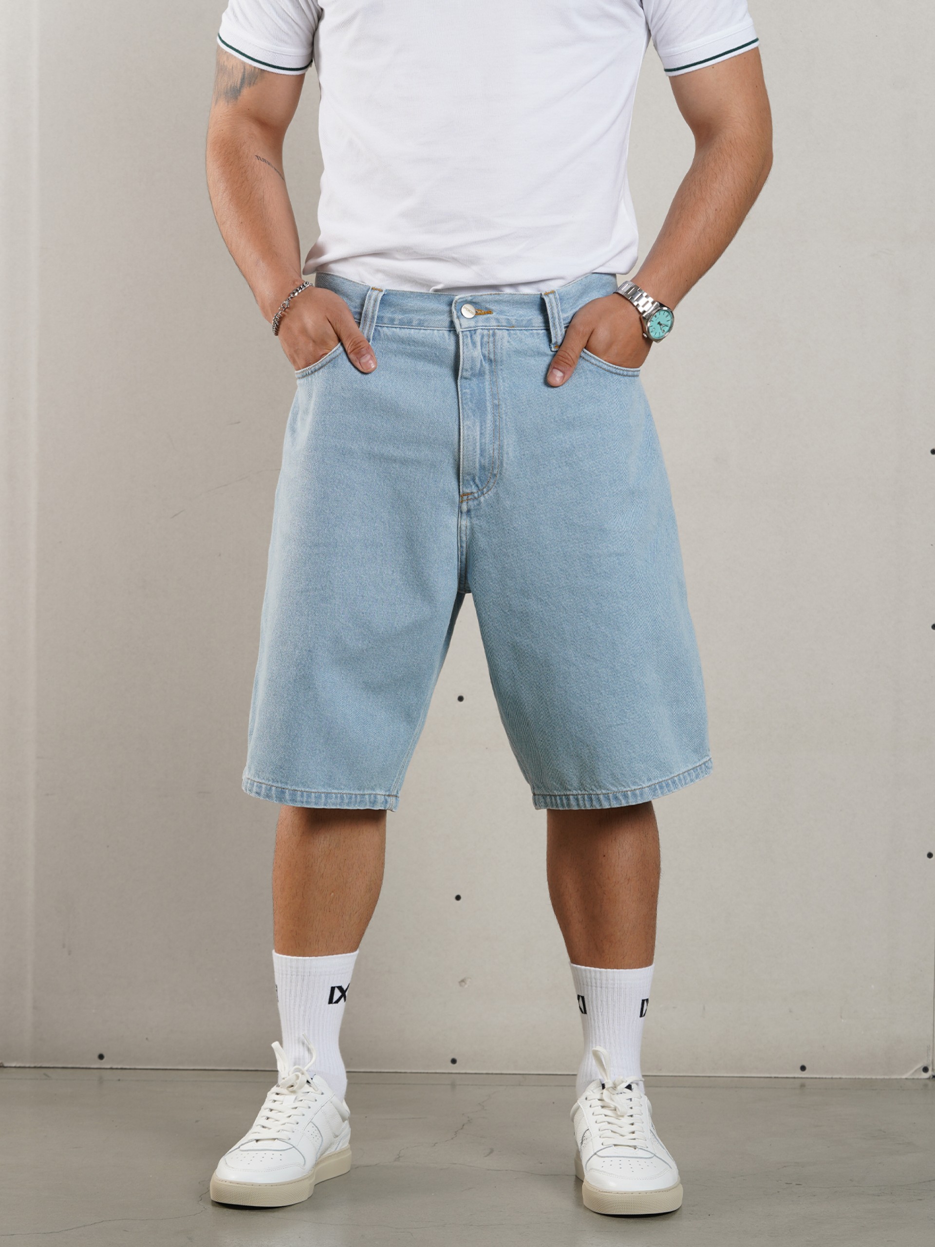 Pantalones Vaqueros Cortos Pixis Luxembourg Azules