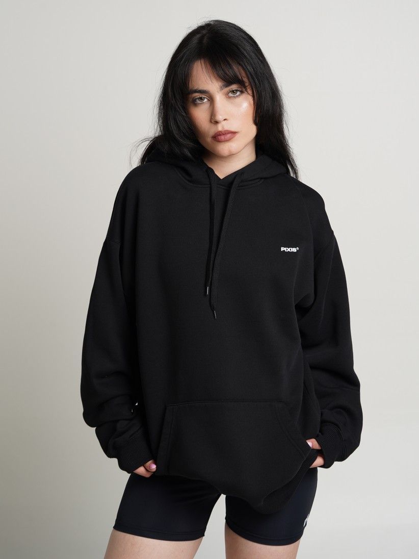 Sudadera con Capucha Pixis Tours Negra