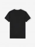 T-shirt Fred Perry Taped Ringer Preta e Branca