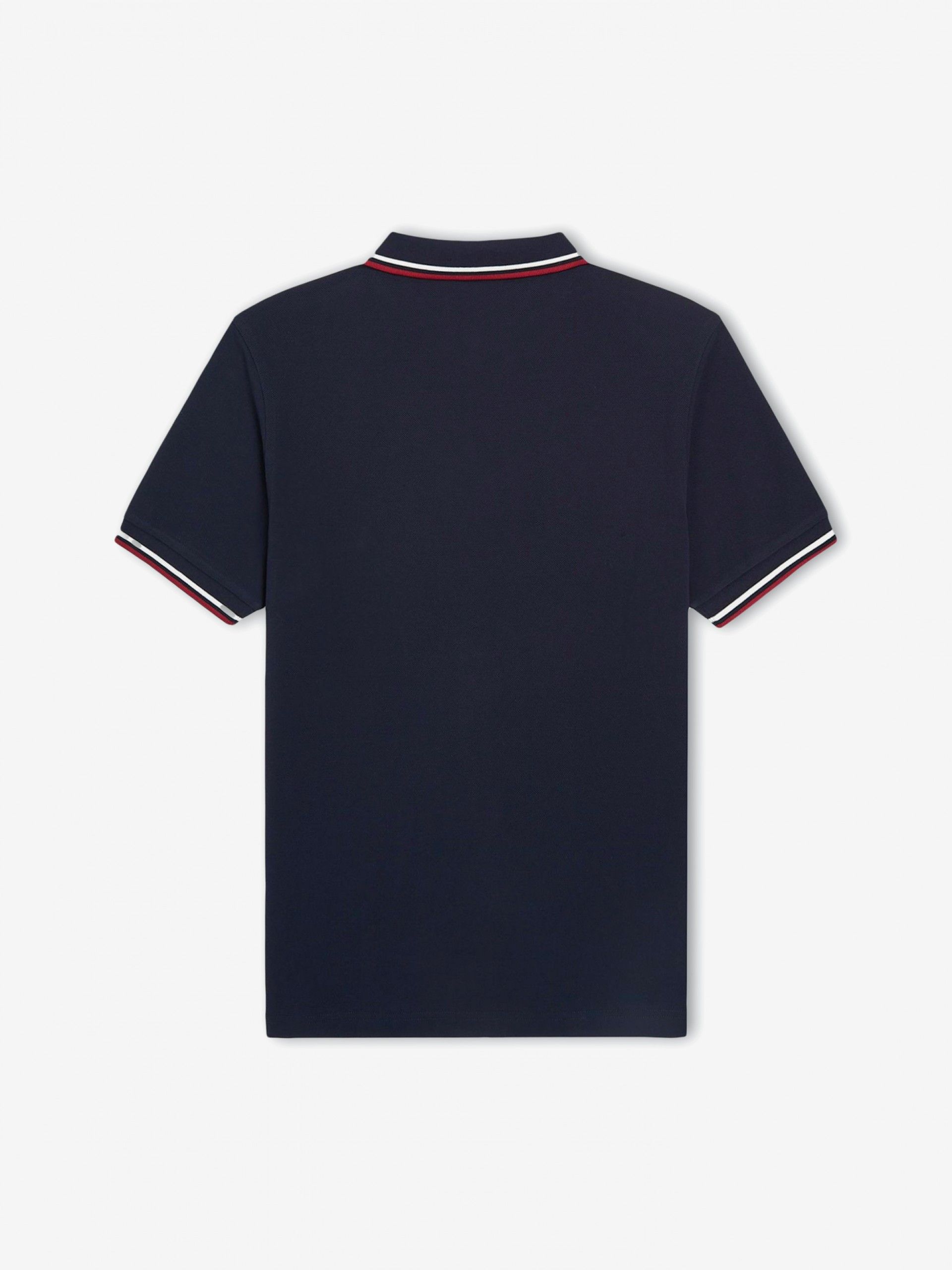 Polo Fred Perry M3600 Twin Tipped Azul y Rojo