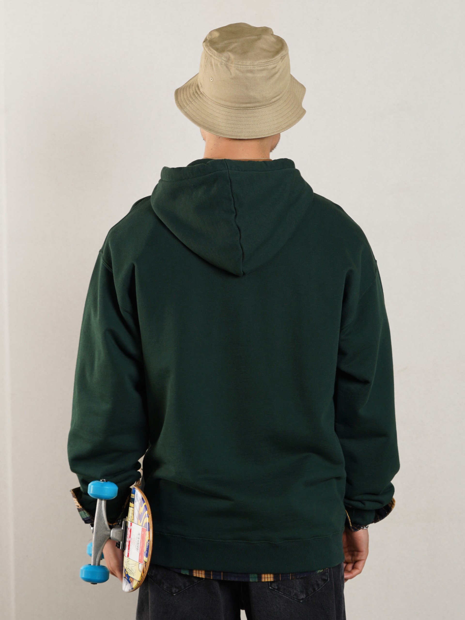 Camisola com Capuz Pixis The Design Verde