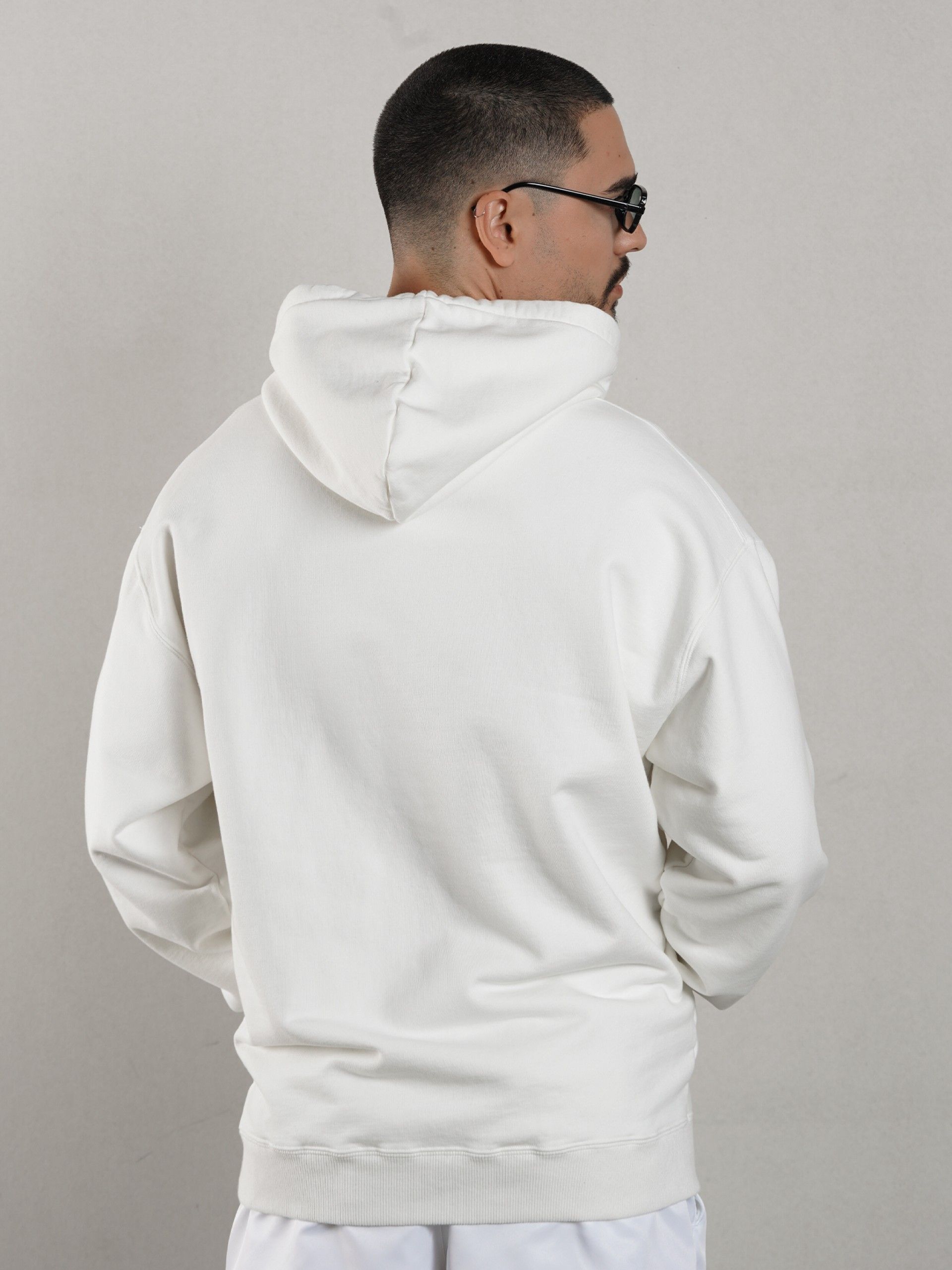 Sudadera con Capucha Pixis The Design Blanca