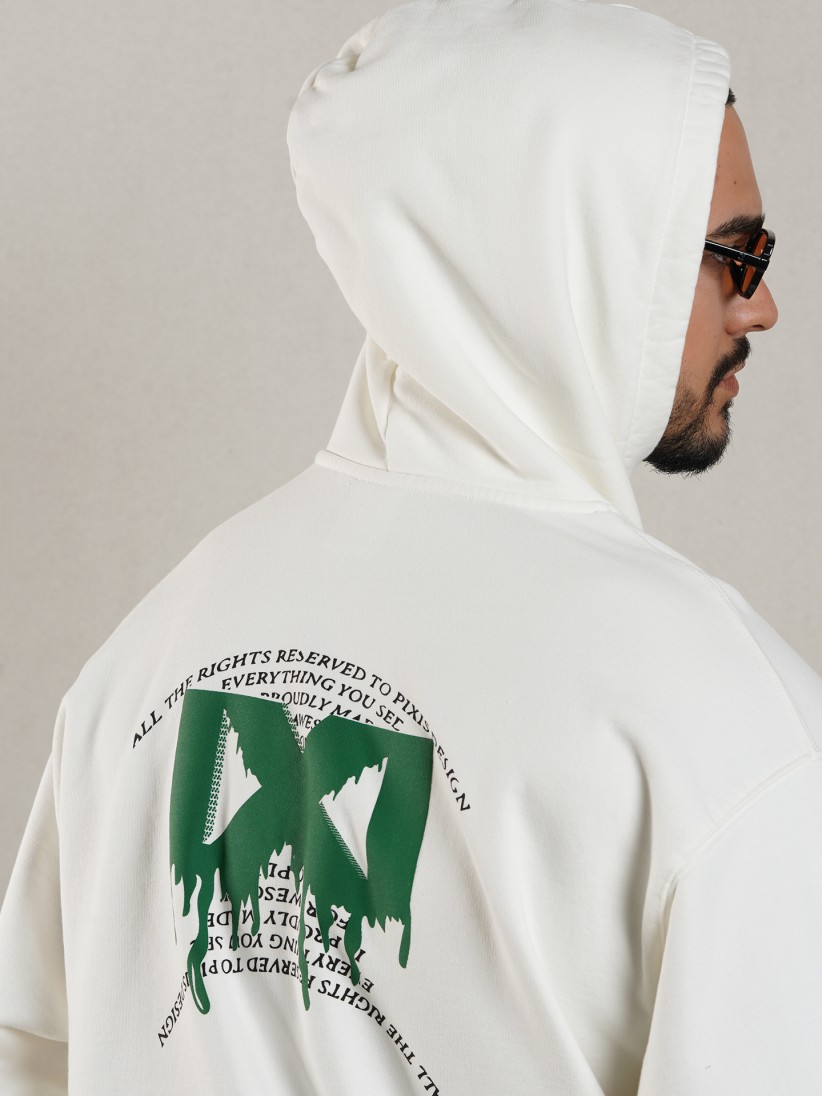 Camisola com Capuz Pixis Da Vinci Branca