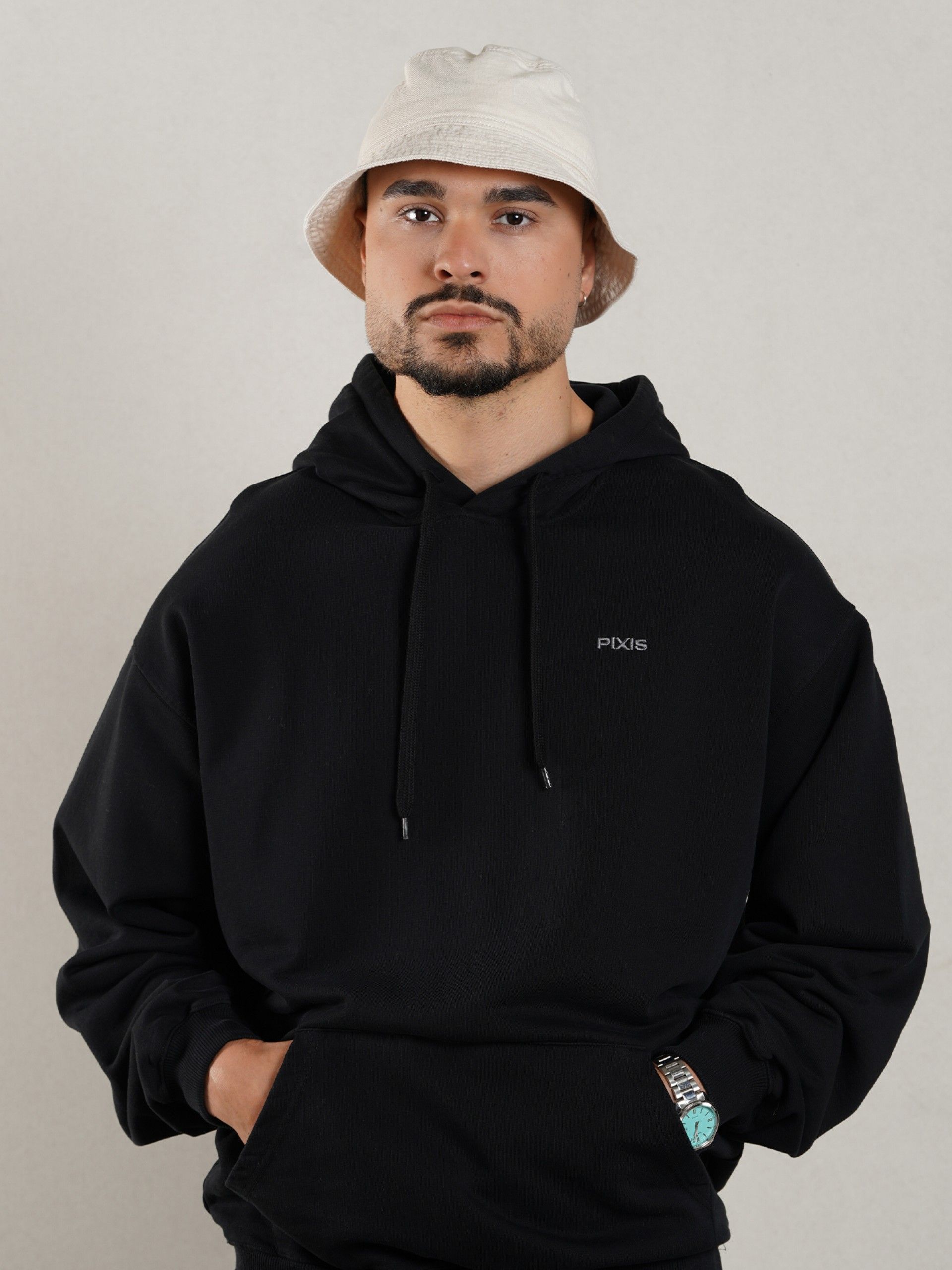 Camisola com Capuz Pixis Da Vinci Preta