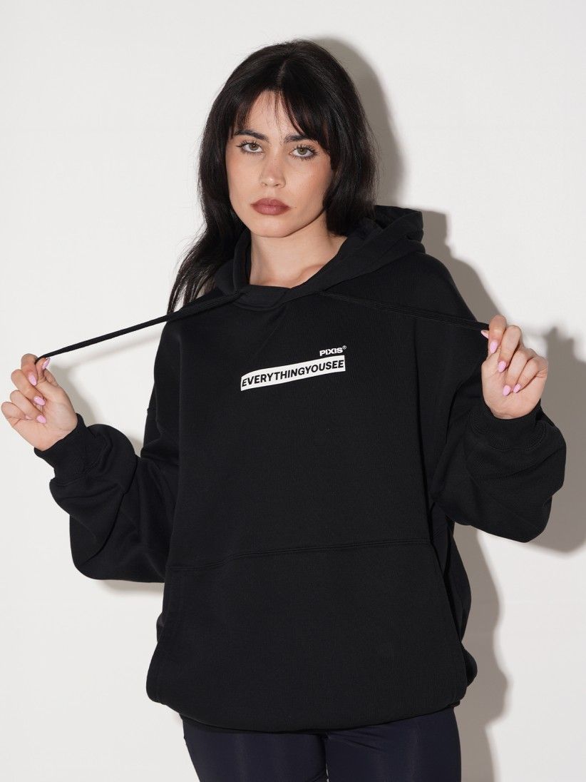 Pixis The Alpha Black Hoodie