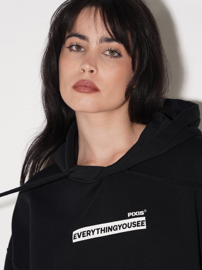 Pixis The Alpha Black Hoodie