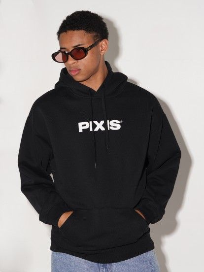 Camisola com Capuz Pixis Dijon Preta