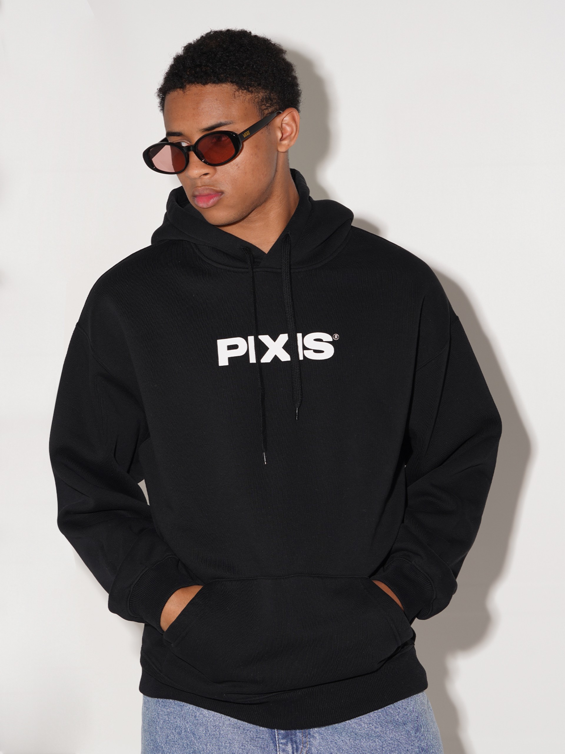 Camisola com Capuz Pixis Dijon Preta