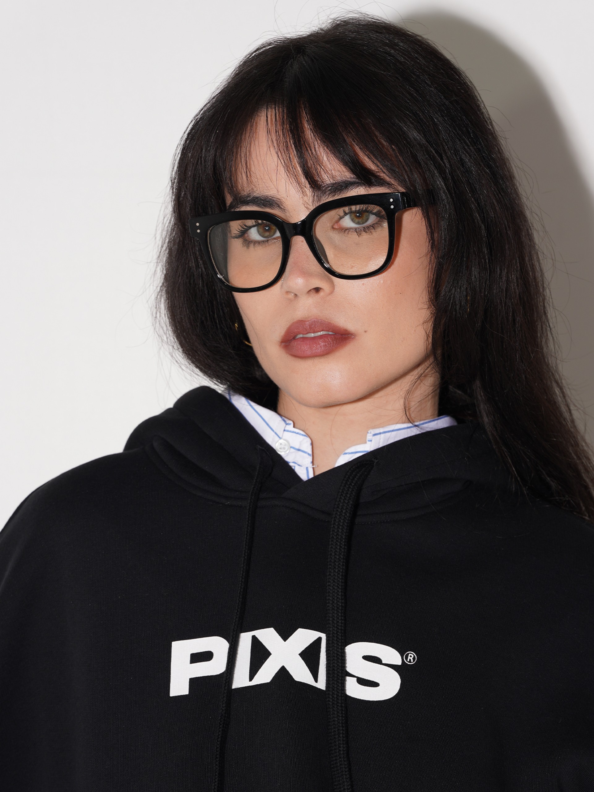 Camisola com Capuz Pixis Dijon Preta