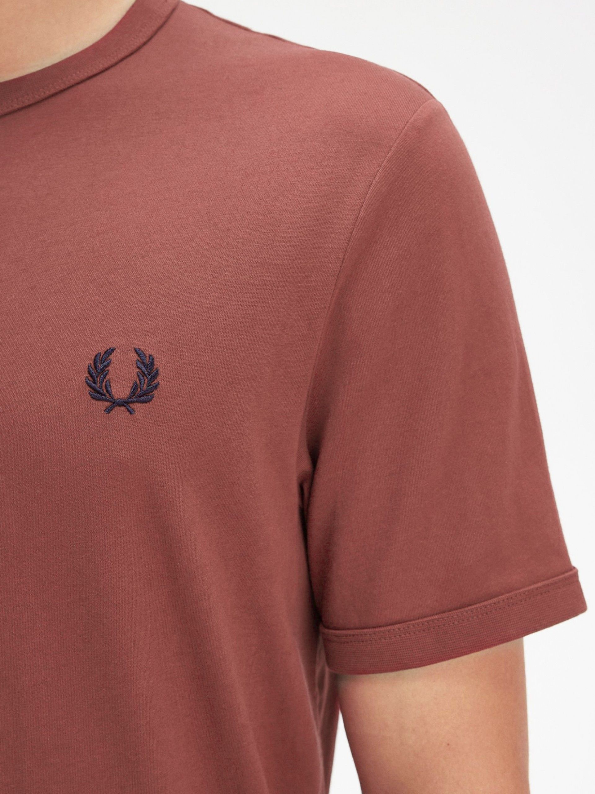 T-shirt Fred Perry Ringer Rosa