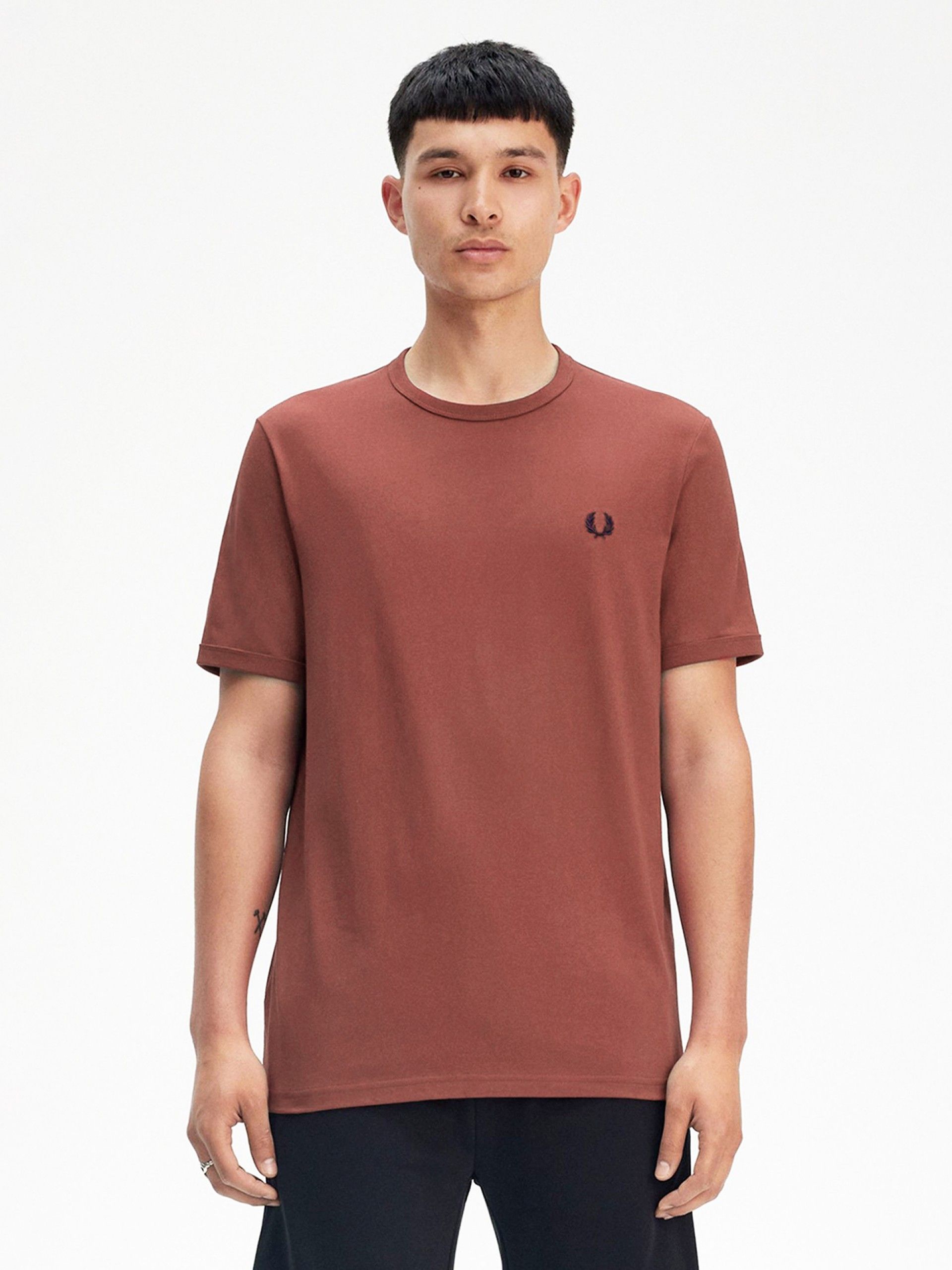 T-shirt Fred Perry Ringer Rosa