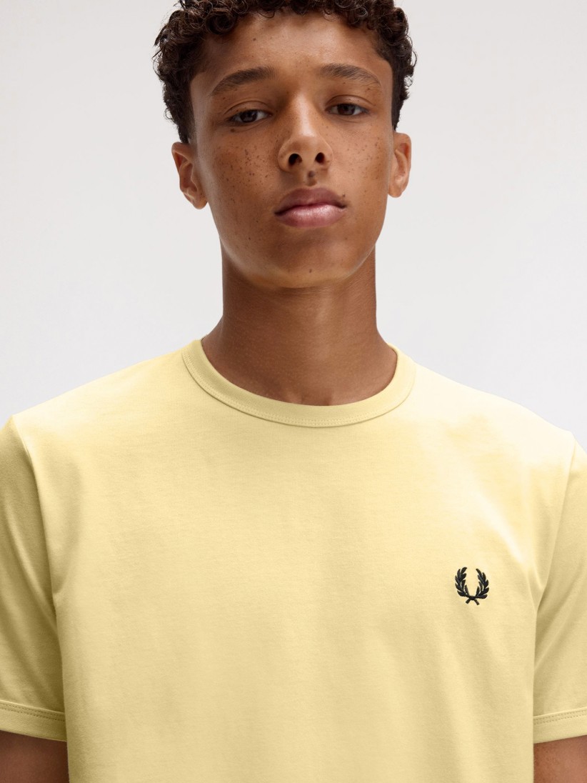 Fred Perry Ringer Yellow T-shirt - M3519-X83 - BZR Online