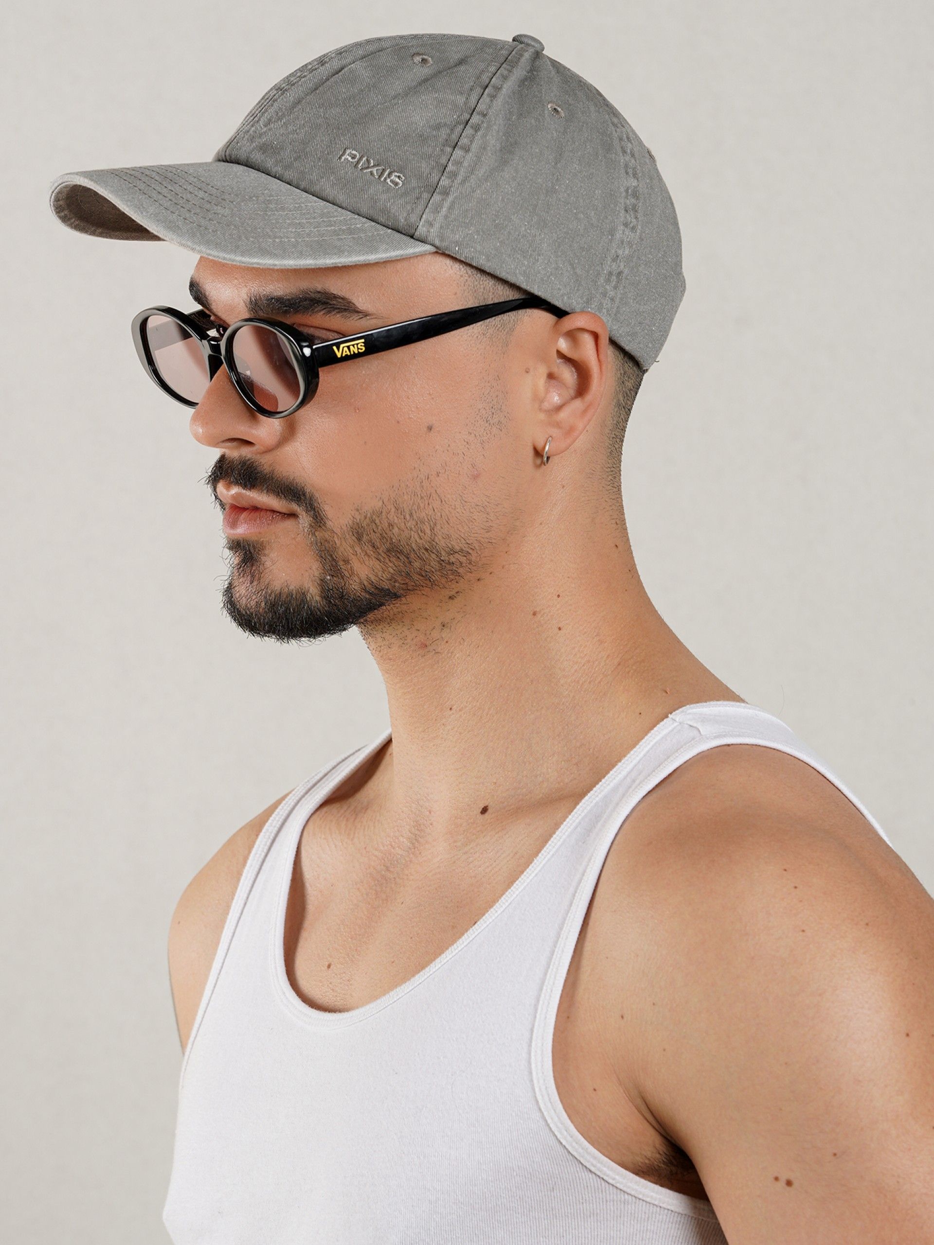 Gorra Pixis Stone Washed Gris