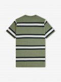 T-shirt Fred Perry Bold Stripe s Riscas Verde